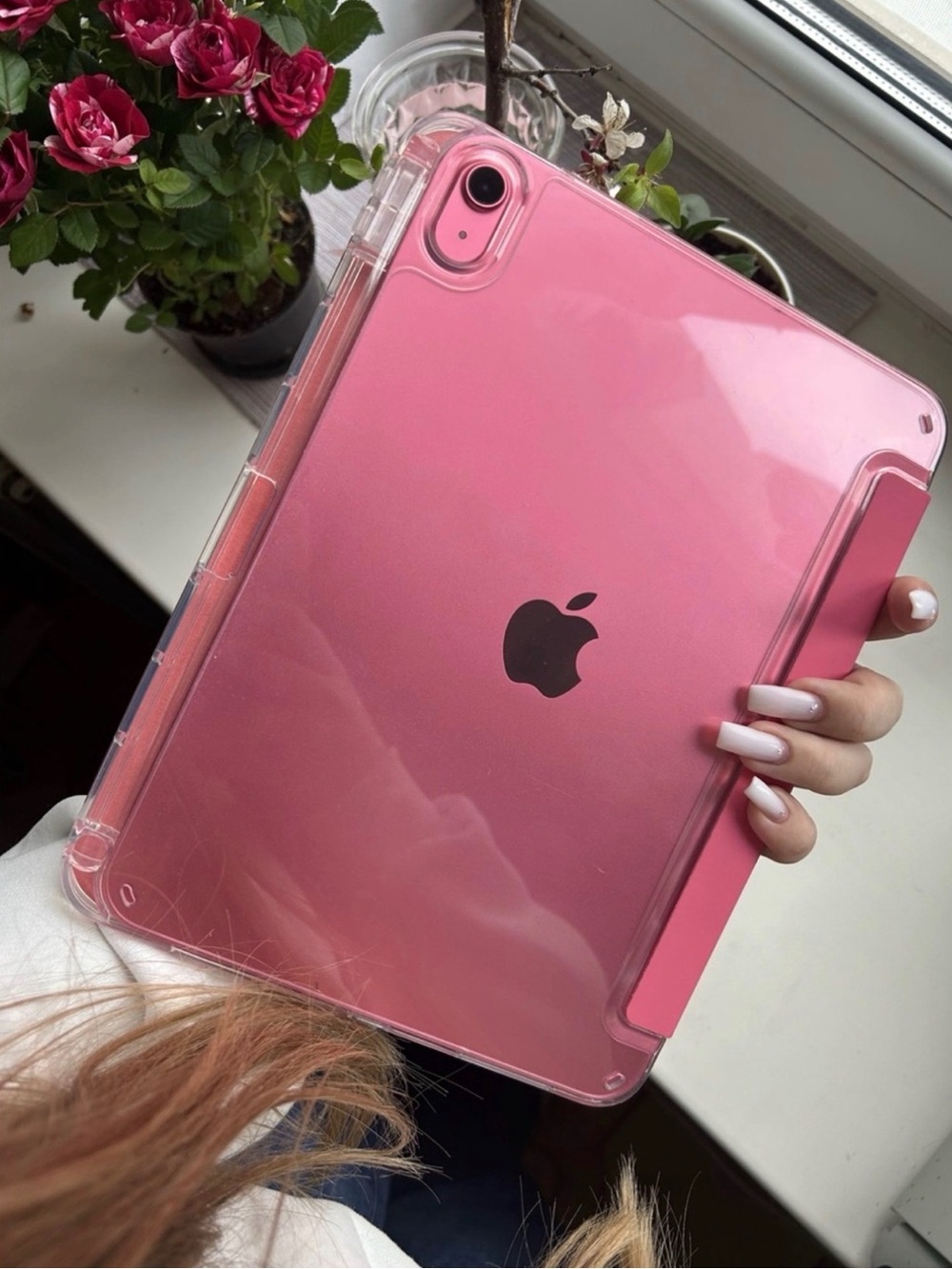 🎀 NWT 13 inch pink acrylic IPAD case never been used still in packaging 🎀